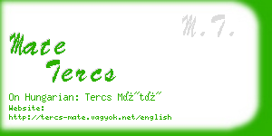 mate tercs business card